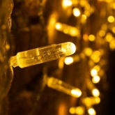 Гирлянда светодиодная Дождь 2x0,8м 160LED 230В теплый белый, эффект мерцания, прозрачный провод IP65