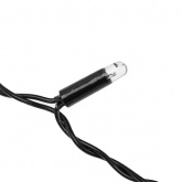 Гирлянда светодиодная Дождь 2х0,8м 160LED 230В теплый белый, постоянное свечение, черный провод IP65