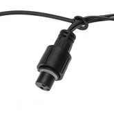 Гирлянда светодиодная Дождь 2х0,8м 160LED 230В теплый белый, постоянное свечение, черный провод IP65