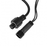 Гирлянда светодиодная Дождь 2х0,8м 160LED 230В теплый белый, постоянное свечение, черный провод IP65