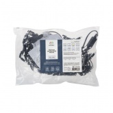 Гирлянда бахрома светодиодная 4,8х0,6м 176LED тепло-белый IP44, постоянное свечение,черный провод