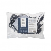 Гирлянда бахрома светодиодная 4,8х0,6м 176LED синий IP44, постоянное свечение,черный провод