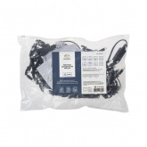 Гирлянда бахрома светодиодная 2,4х0,6м 88LED тепло-белый IP44, постоянное свечение,черный провод