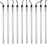 Гирлянда Тающие сосульки 24В, комплект 10шт. х30см, шаг 1м, 420LED, белый, соединяются, IP65