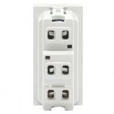 Переключатель Donel 10А 1 модуль 22.5х45мм белый