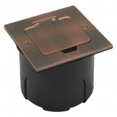 Лючок в пол Donel на 2 модуля (1 модуль 45х22,5 мм) IP44 (с уст. набором) красная медь