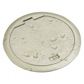 Лючок в пол Donel на 3 модуля (1 модуль 45х22,5 мм) IP65 (с установочным набором) серебро