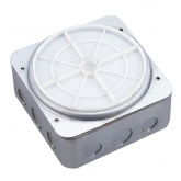 Лючок в пол Donel на 4 модуля (1 модуль 45х22,5 мм) IP65 (с установочным набором) серебро