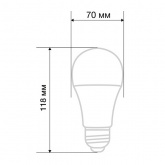 Лампа светодиодная Rexant A70 20,5W 4000K E27 холодный свет