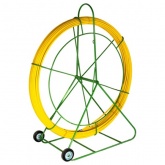 Протяжка кабельная стеклопруток FGP Fortisflex d11mm L100m на стальном барабане-тележке FGP-11/100MK