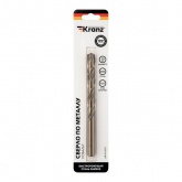 Сверло по металлу Kranz 10мм Кобальт (сталь HSS-Co 5% M35 P6M5K5) (1 шт. в блистере) DIN 338