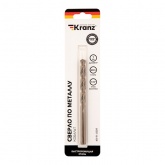 Сверло по металлу Kranz 7мм Кобальт (сталь HSS-Co 5% M35 P6M5K5) (1 шт. в блистере) DIN 338