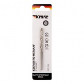 Сверло по металлу Kranz 6,0 мм HSS (1 шт. в упаковке) DIN 338