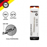 Сверло по металлу Kranz 4,0 мм HSS (1 шт. в упаковке) DIN 338