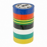 Набор изоляционных лент Kranz 15мм х 10м толщина 0,13 (7 цветов в упаковке)