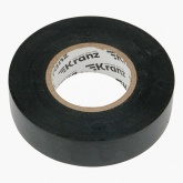 Изолента ПВХ Kranz профессиональная 19мм х 20м толщина 0,18 (от -50°С до +50°С) черная [уп.10шт]