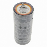 Изолента ПВХ Kranz профессиональная 19мм х 20м толщина 0,18 (от -50°С до +50°С) черная [уп.10шт]