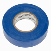 Изолента ПВХ Kranz профессиональная 19мм х 20м толщина 0,18 (от -50°С до +50°С) синяя [уп.10шт]