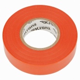 Изолента ПВХ Kranz профессиональная 19мм х 20м толщина 0,18 (от -50°С до +50°С) красная [уп.10шт]