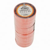 Изолента ПВХ Kranz профессиональная 19мм х 20м толщина 0,18 (от -50°С до +50°С) красная [уп.10шт]