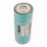 Изолента ПВХ Kranz профессиональная 19мм х 20м толщина 0,18 (от -50°С до +50°С) зеленая [уп.10шт]