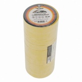 Изолента ПВХ Kranz профессиональная 19мм х 20м толщина 0,18 (от -50°С до +50°С) желтая [уп.10шт]