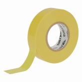 Изолента ПВХ Kranz профессиональная 19мм х 20м толщина 0,18 (от -50°С до +50°С) желтая [уп.10шт]