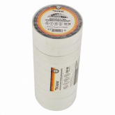 Изолента ПВХ Kranz профессиональная 19мм х 20м толщина 0,18 (от -50°С до +50°С) белая [уп.10шт]