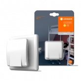 Ночник Ledvance Lunetta Slim White 0,30W 3000K 230V 3Lm в розетку (датчик день/ночь)