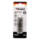 Мини-набор бит Kranz PH2xPH2, PH1xPH3-50 мм (2 шт./уп.)