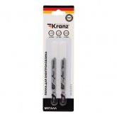 Пилка для электролобзика по металлу Kranz T118B 76 мм 12 зубьев на дюйм 3-6 мм (2 шт./уп.)