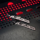 Пилка для электролобзика по металлу Kranz T118B 76 мм 12 зубьев на дюйм 3-6 мм (2 шт./уп.)