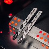 Пилка для электролобзика по металлу Kranz T118B 76 мм 12 зубьев на дюйм 3-6 мм (2 шт./уп.)