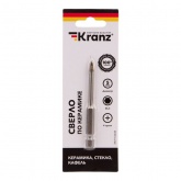 Сверло по стеклу и керамике Kranz 5 мм 4 грани (шестигранный хвостовик)