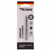 Сверло по стеклу и керамике Kranz 6 мм (шестигранный хвостовик)