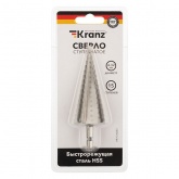 Сверло по металлу ступенчатое Kranz 4,0-32,0 мм 102 mm 62 HRC