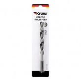 Сверло по дереву Kranz 12х150 мм, цилиндрический хвостовик