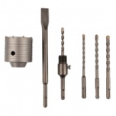 Набор для установки подрозетников Kranz SDS Plus, 5 предметов