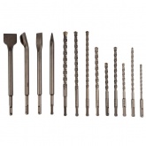 Набор буров и долот Kranz SDS Plus, 13 предметов