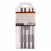 Набор буров по бетону Kranz 5-6-8-10х160 мм, 4 шт., в пластиковой коробке SDS Plus