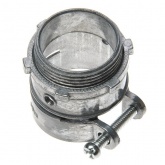 Муфта вводная Fortisflex ВТ(Х)-20 (3/4 дюйма) с крепёжным хомутом для металлорукава d 20 мм