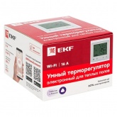 Умный термостат EKF Connect для теплых полов Wi-Fi выносной и встроенный датчики Алиса