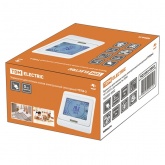 Термостат для теплых полов электронный сенсорный TDM ТТПЭ-2 16А 250В белый с датчиком 3м