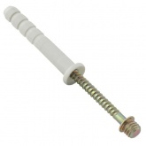 Крепежный комплект DKC для стальных хомутов (винт-шуруп и дюбель) [уп.100шт]