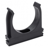 Крепеж-клипса Промрукав для труб и гофры 50 мм черная [уп.10шт]