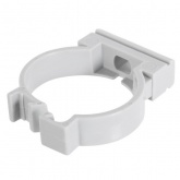 Держатель-крепеж DKC для труб и гофры двухкомпонентный 32 мм серый