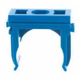 Крепёж-клипса Промрукав для труб и гофры 20 мм синяя [уп.100шт]