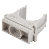 Крепеж-клипса Промрукав для труб и гофры 16 мм серая [уп.100шт]