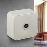 Накладная розетка TV Intro одиночная IP20 Polo, слоновая кость 3-301-02 (5056183753979) (бежевый)