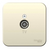Накладная розетка ТВ SE Blanca с изолирующей пластиной бежевый